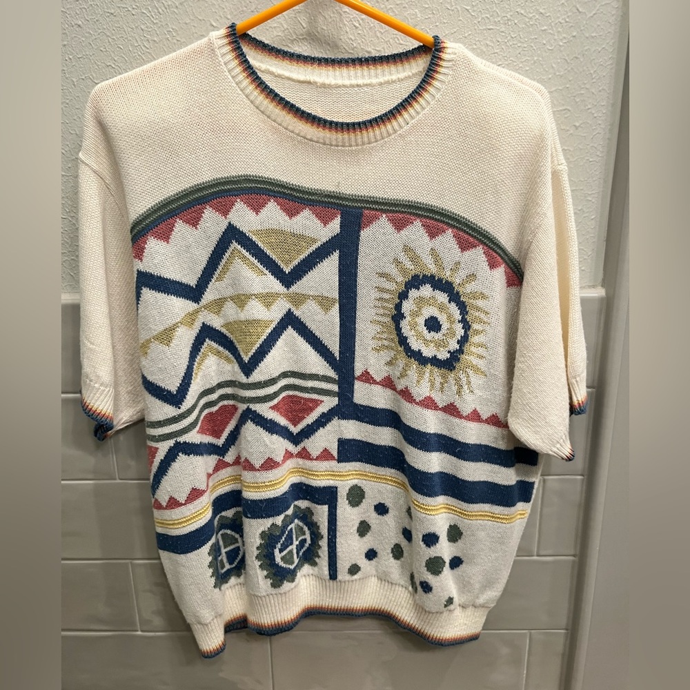 VINTAGE Short Sleeve Sweater